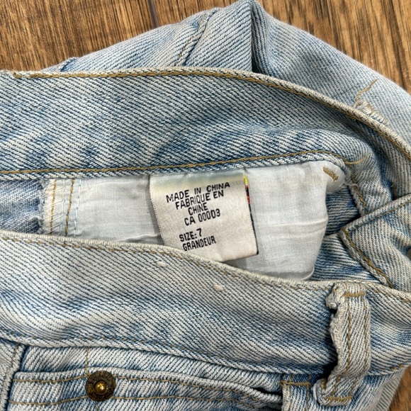 Vintage High Waisted Jean Shorts - Picture 4 of 4